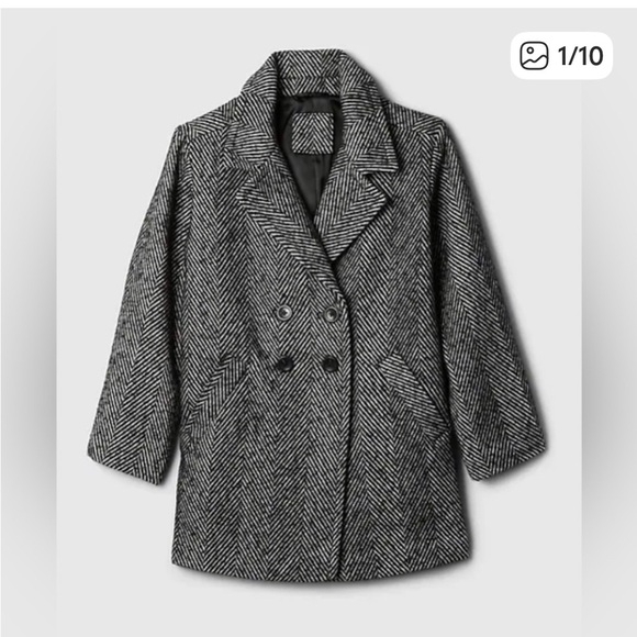 GAP Other - GAP Monochrome Herringbone Coat